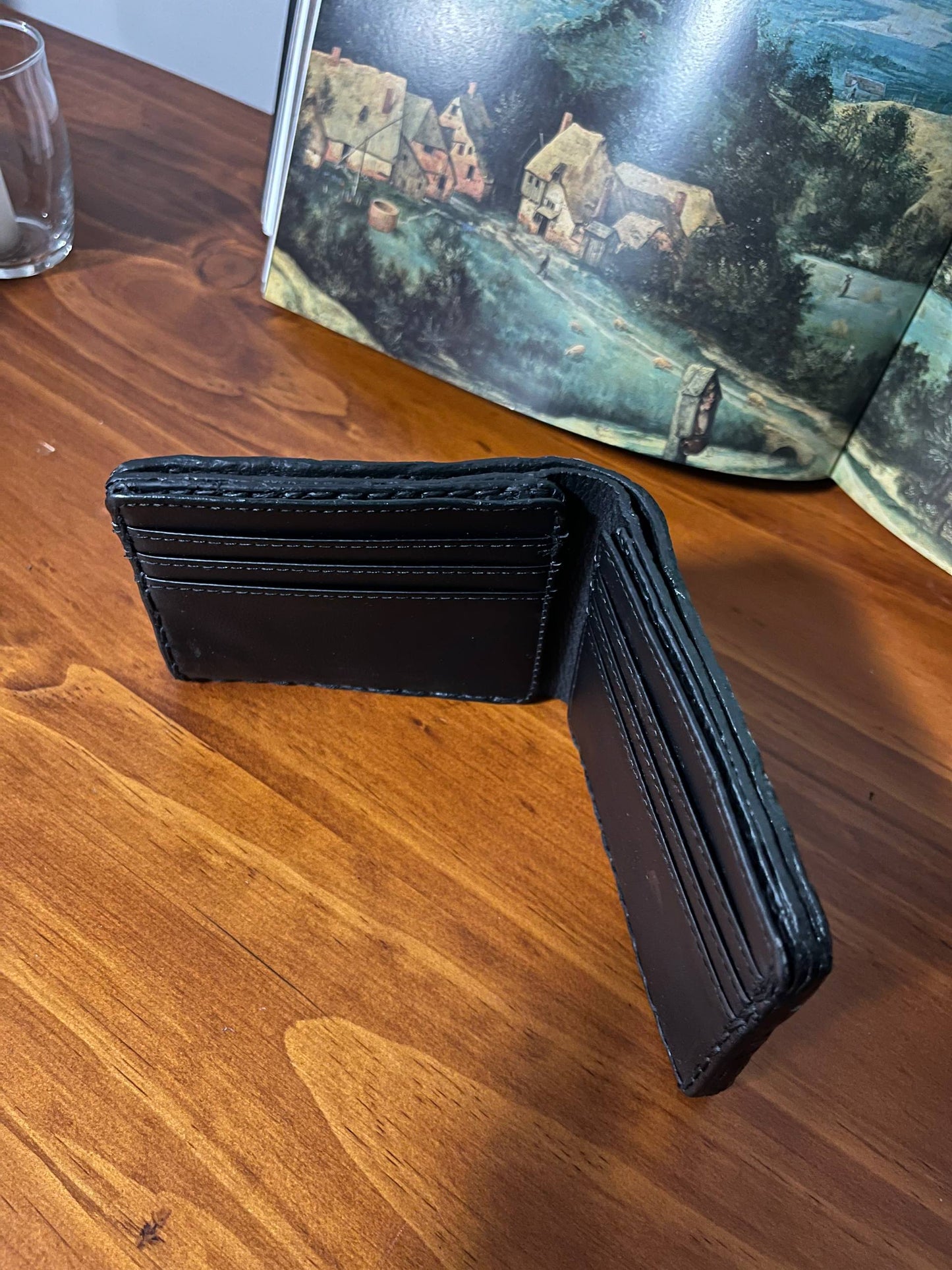 Fantastical
wallet, Marsh Green, Genuine leather, 8 card slots.