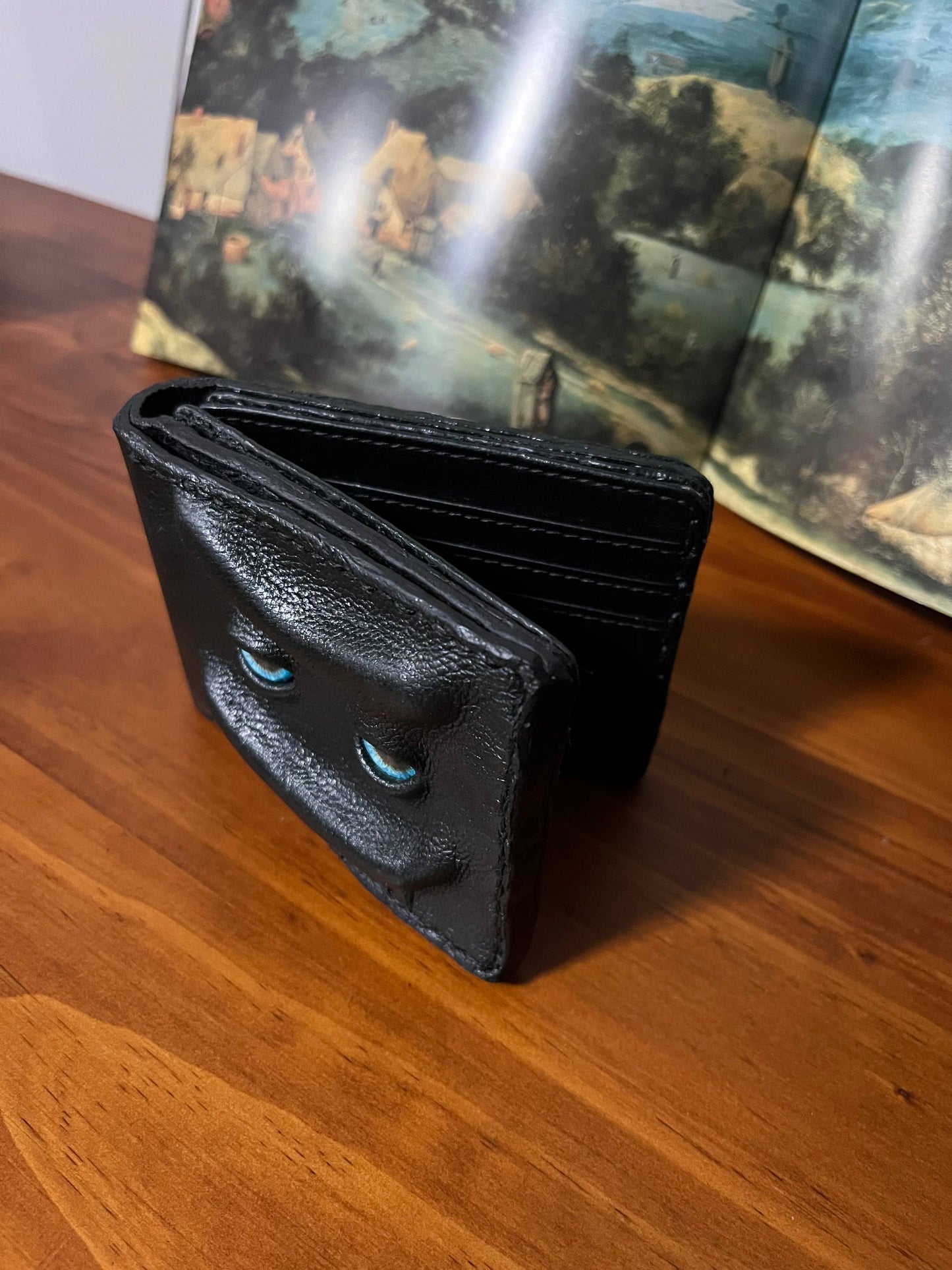 Fantastical
wallet, Marsh Green, Genuine leather, 8 card slots.