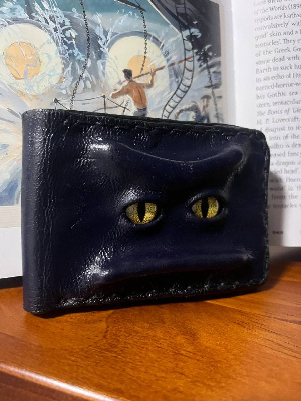 Mythical wallet, Dark blue, Genuine leather, 8 card slots.