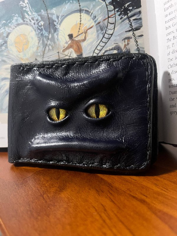 Mythical wallet, Dark blue, Genuine leather, 8 card slots.