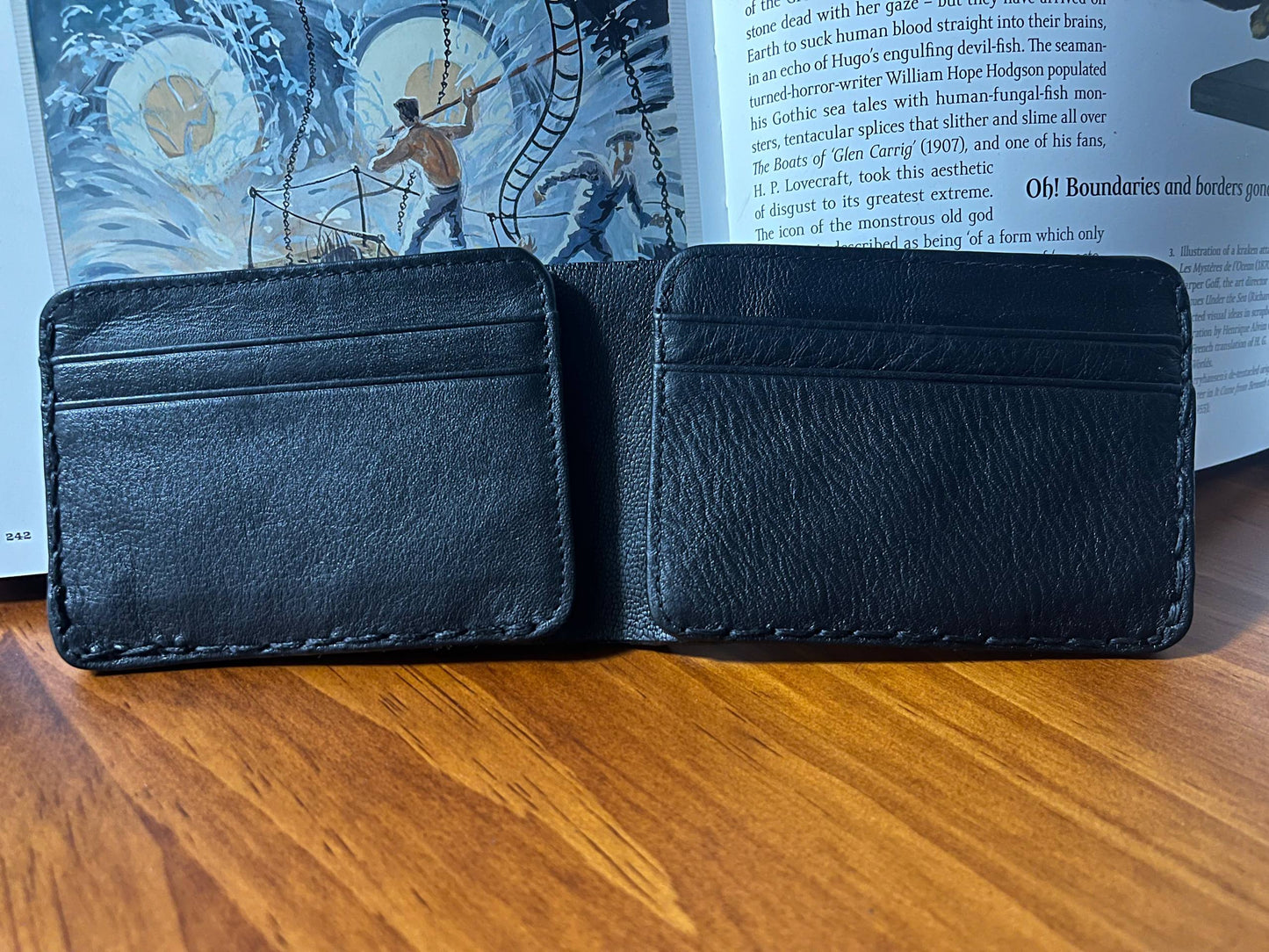 Mythical wallet, Dark blue, Genuine leather, 8 card slots.